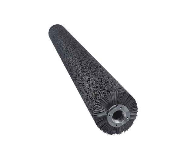 108 Wide Poly Tire Brush, 8 Dia, 4 Bolt Flange - Gallop Brush