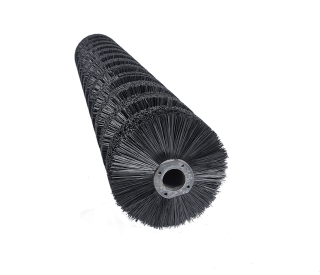 108 Poly Stepped Wheel Brush, 12/8 Dia, Flange - Gallop Brush